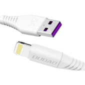 Kábel Dudao L2L USB na Lightning 5A 2m, biely