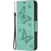 Diárové puzdro na Xiaomi Redmi Note 12S MEZZO motýle zelené