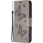 Diárové puzdro na Xiaomi Redmi Note 12S MEZZO motýle sivé