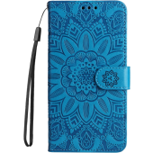 Diárové puzdro na Oppo A17 MEZZO kvet modré