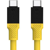 Tactical Fat Man, USB-C na USB-C, 1m, žltý