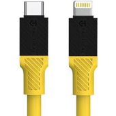 Tactical Fat Man, USB-C na Lightning, 1m, žltý
