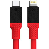 Tactical Fat Man, USB-C na Lightning, 1m, červená