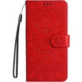 Diárové puzdro na Xiaomi 13T 5G/13T Pro 5G MEZZO slnečnica červené