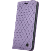Diárové puzdro na Xiaomi Redmi 12C/Poco C55 Smart Caro fialové