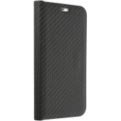 Diárové puzdro na Xiaomi Redmi Note 13 Pro 5G/Poco X6 5G LUNA Carbon čierne