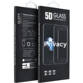 5D Full Glue Tempered Glass Apple iPhone 16 (Privacy) black