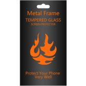 Tempered glass metal frame Samsung Galaxy S24 Ultra 5G S928 black frame